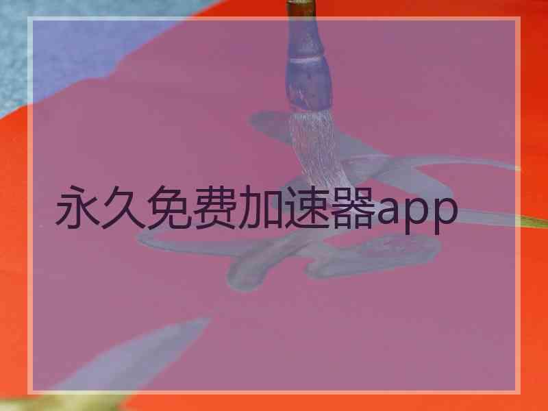 永久免费加速器app